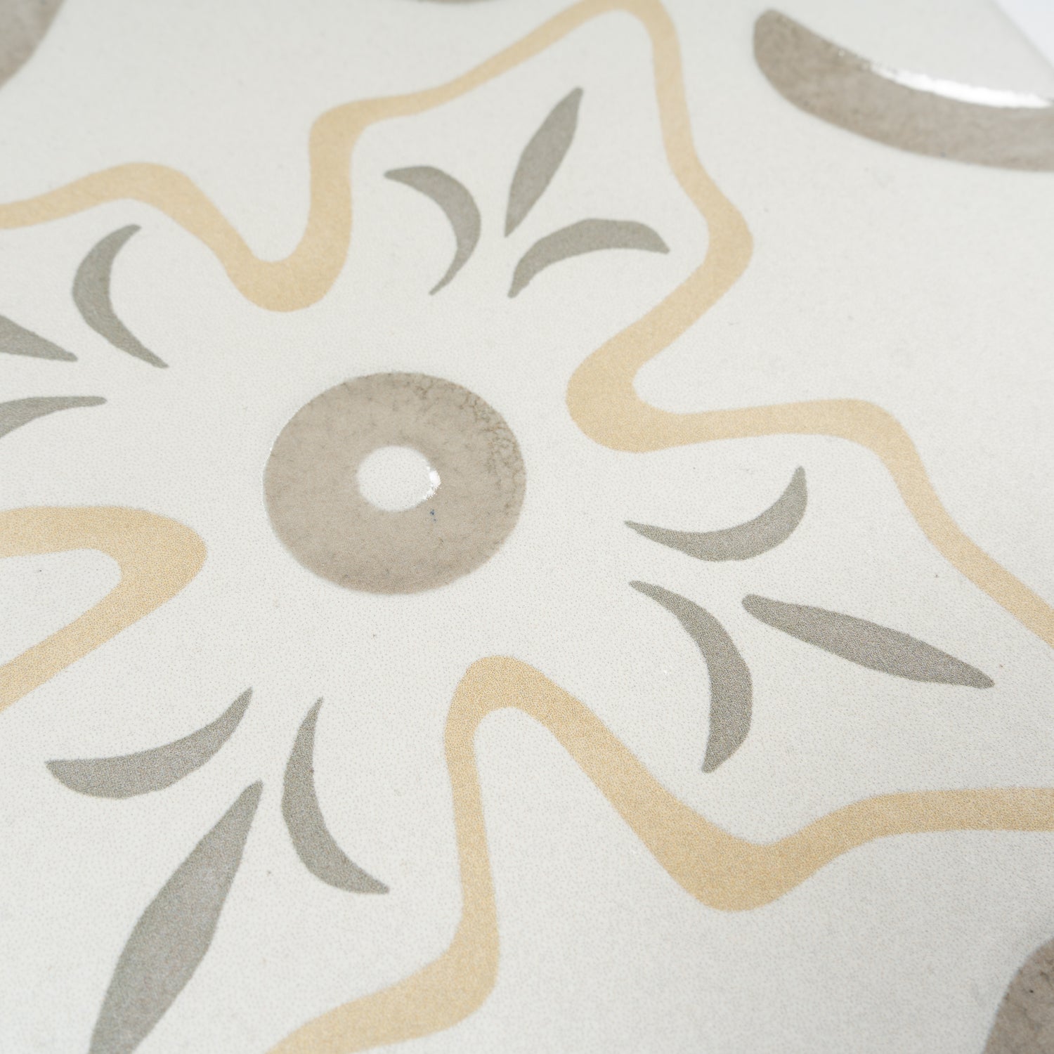 Purple, White, Yellow 9x9 Matte, Glossy Floral Square Porcelain Tile (13 pack, 6.96 sq ft/case)