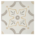 Sample - Purple, White, Yellow 9x9 Matte, Glossy Floral Square Porcelain Tile (13 pack, 6.96 sq ft/case)