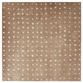 terracotta brown 9x9 matte porcelain tile with white dotted pattern for wall and floor