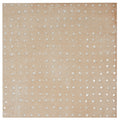 matte terracotta beige 9x9 porcelain tile with glossy white dotted pattern square shape