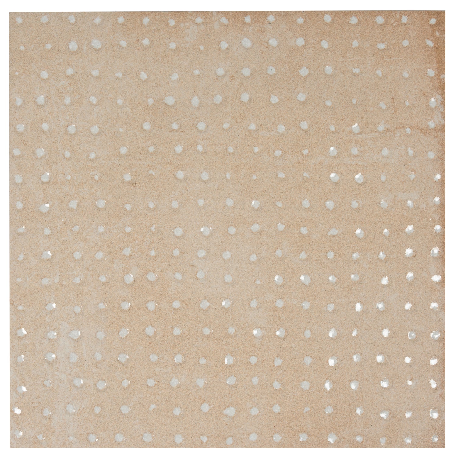 Terracotta Beige 9x9 Matte, Glossy Dotted Square Porcelain Tile (13 pack, 6.96 sq ft/case)