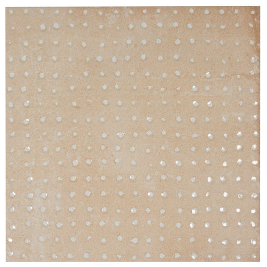 Palmera 9x9 Terracotta Beige Porcelain Dotted Square Wall and Floor Tile (13 Pack, 6.96 sq ft/case) - Sample