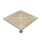 Terracotta Beige 9x9 Matte, Glossy Floral Square Porcelain Tile (13 pack, 6.96 sq ft/case)