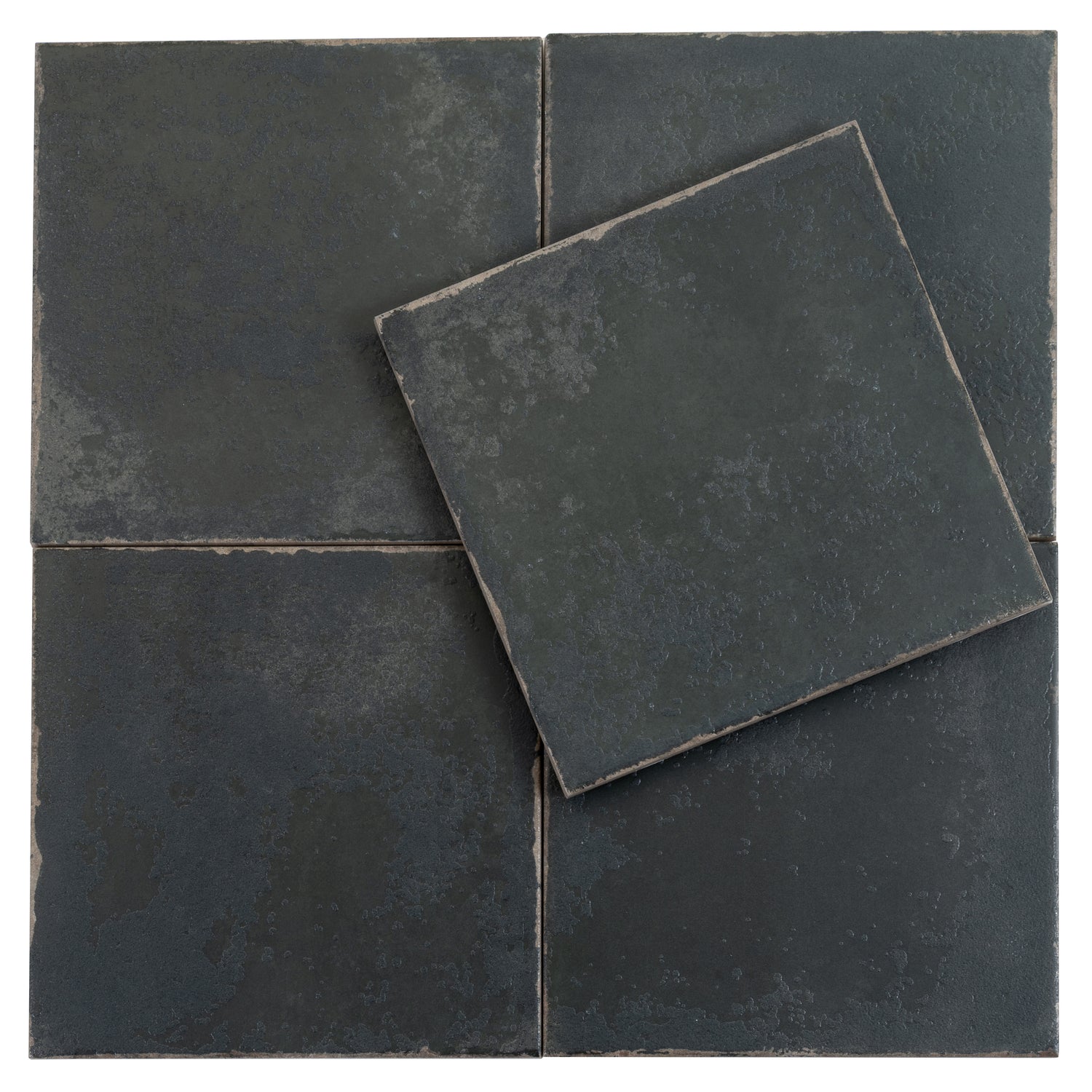 Faenza 8x8 Black Porcelain Square Wall and Floor Tile (15 Pack, 6.46 sq ft/case)