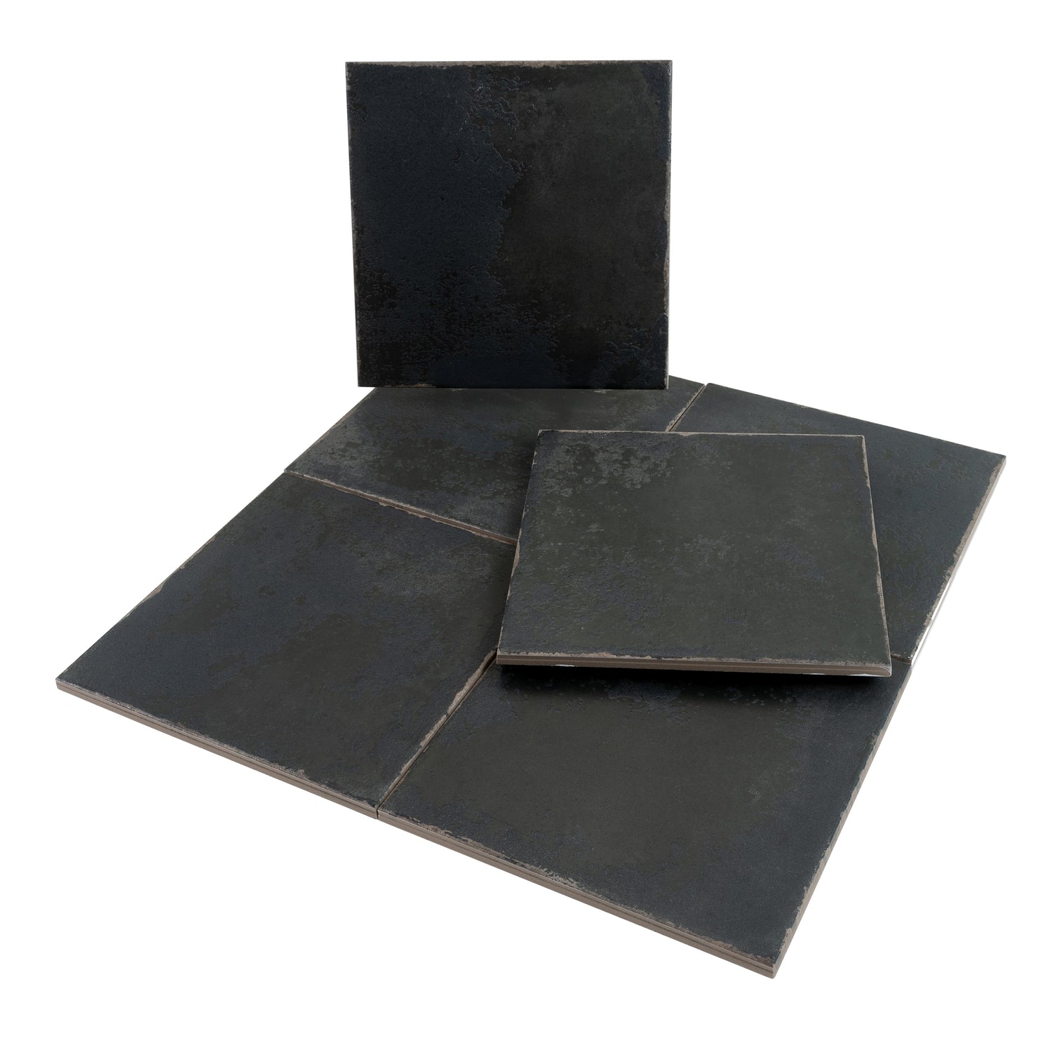 Faenza 8x8 Black Porcelain Square Wall and Floor Tile (15 Pack, 6.46 sq ft/case) - Sample