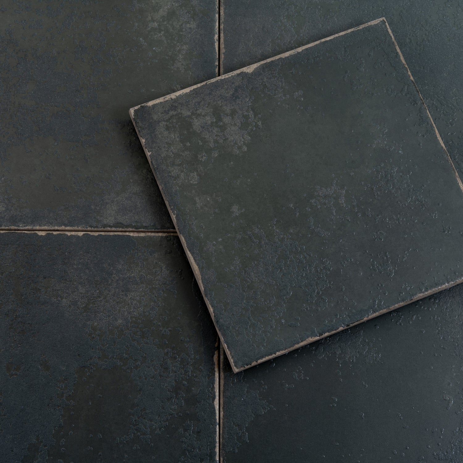 Faenza 8x8 Black Porcelain Square Wall and Floor Tile (15 Pack, 6.46 sq ft/case)