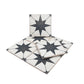 Faenza 8x8 White Black Porcelain Square Motif Wall and Floor Tile (15 Pack, 6.46 sq ft/case)