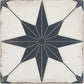 Faenza 8x8 White Black Porcelain Square Motif Wall and Floor Tile (15 Pack, 6.46 sq ft/case)