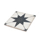 Faenza 8x8 White Black Porcelain Square Motif Wall and Floor Tile (15 Pack, 6.46 sq ft/case)