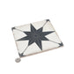 Faenza 8x8 White Black Porcelain Square Motif Wall and Floor Tile (15 Pack, 6.46 sq ft/case)