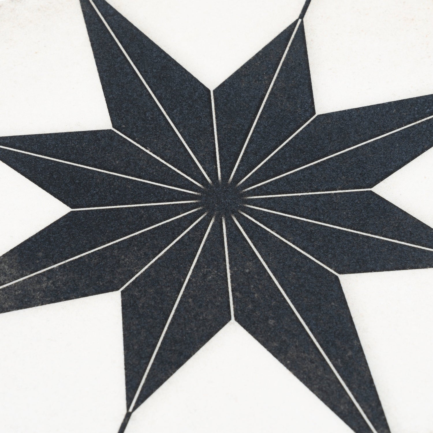 Faenza 8x8 White Black Porcelain Square Motif Wall and Floor Tile (15 Pack, 6.46 sq ft/case) - Sample