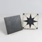Faenza 8x8 White Black Porcelain Square Motif Wall and Floor Tile (15 Pack, 6.46 sq ft/case)