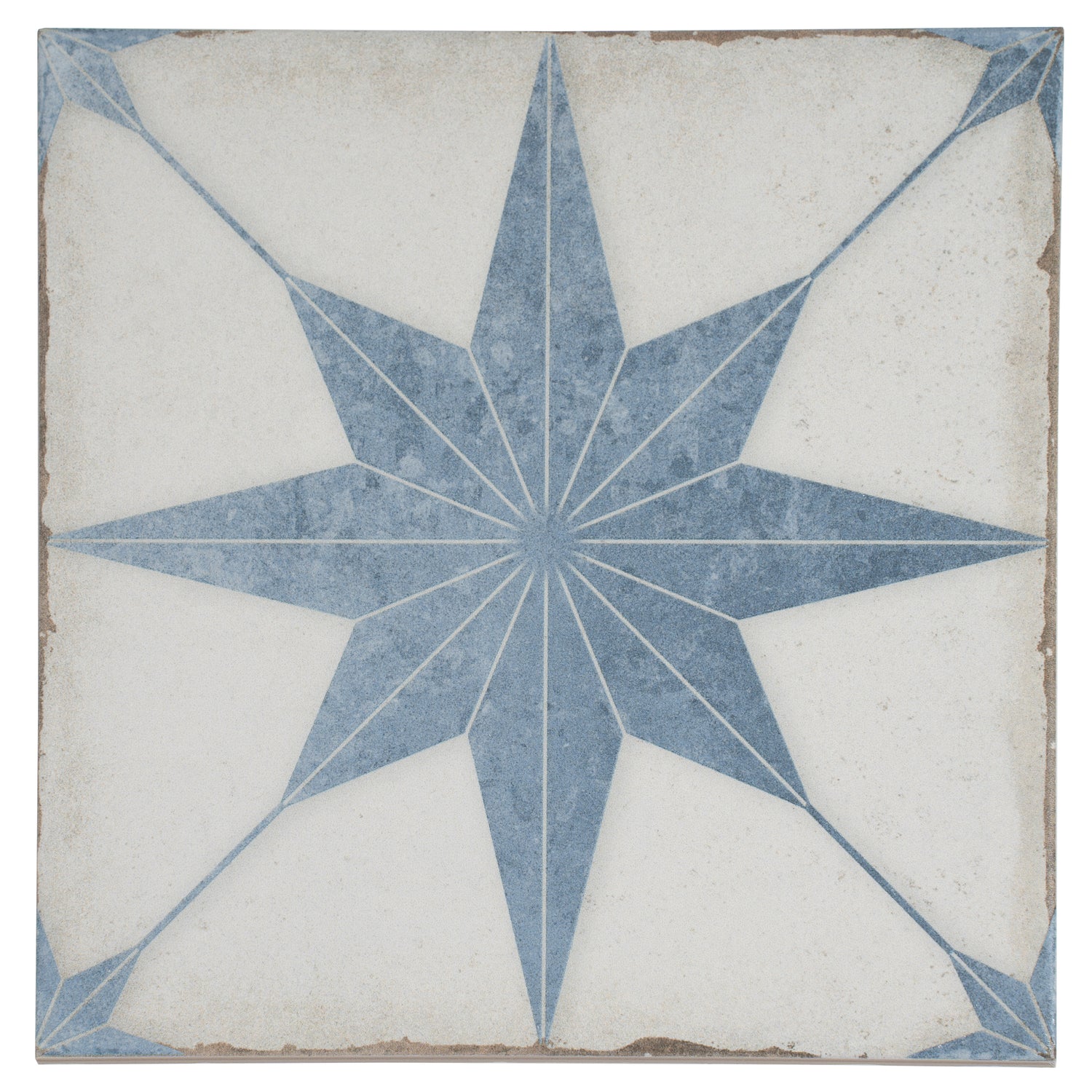 Faenza 8x8 White Weathered Slate Porcelain Square Motif Wall and Floor Tile (15 Pack, 6.46 sq ft/case)