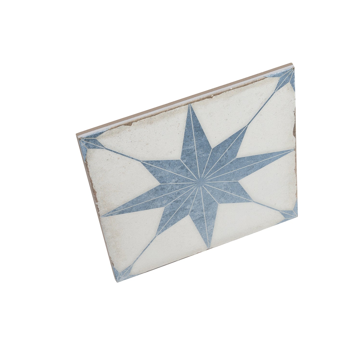 Faenza 8x8 White Weathered Slate Porcelain Square Motif Wall and Floor Tile (15 Pack, 6.46 sq ft/case)