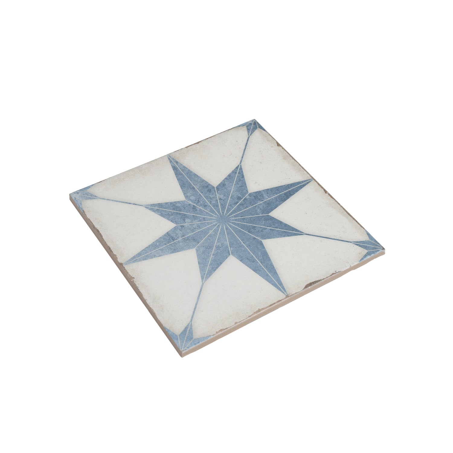 Faenza 8x8 White Weathered Slate Porcelain Square Motif Wall and Floor Tile (15 Pack, 6.46 sq ft/case)
