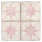 Faenza 8x8 White Pink Porcelain Square Motif Wall and Floor Tile (15 Pack, 6.46 sq ft/case)