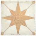 Sample - White Terracotta 8x8 Matte Square Motif Porcelain Tile (15 pack, 6.46 sq ft/case)
