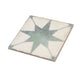 Faenza 8x8 White, Dusty Sage Green Porcelain Square Motif Wall and Floor Tile (15 Pack, 6.46 sq ft/case)