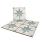 Faenza 8x8 White, Dusty Sage Green Porcelain Square Motif Wall and Floor Tile (15 Pack, 6.46 sq ft/case)