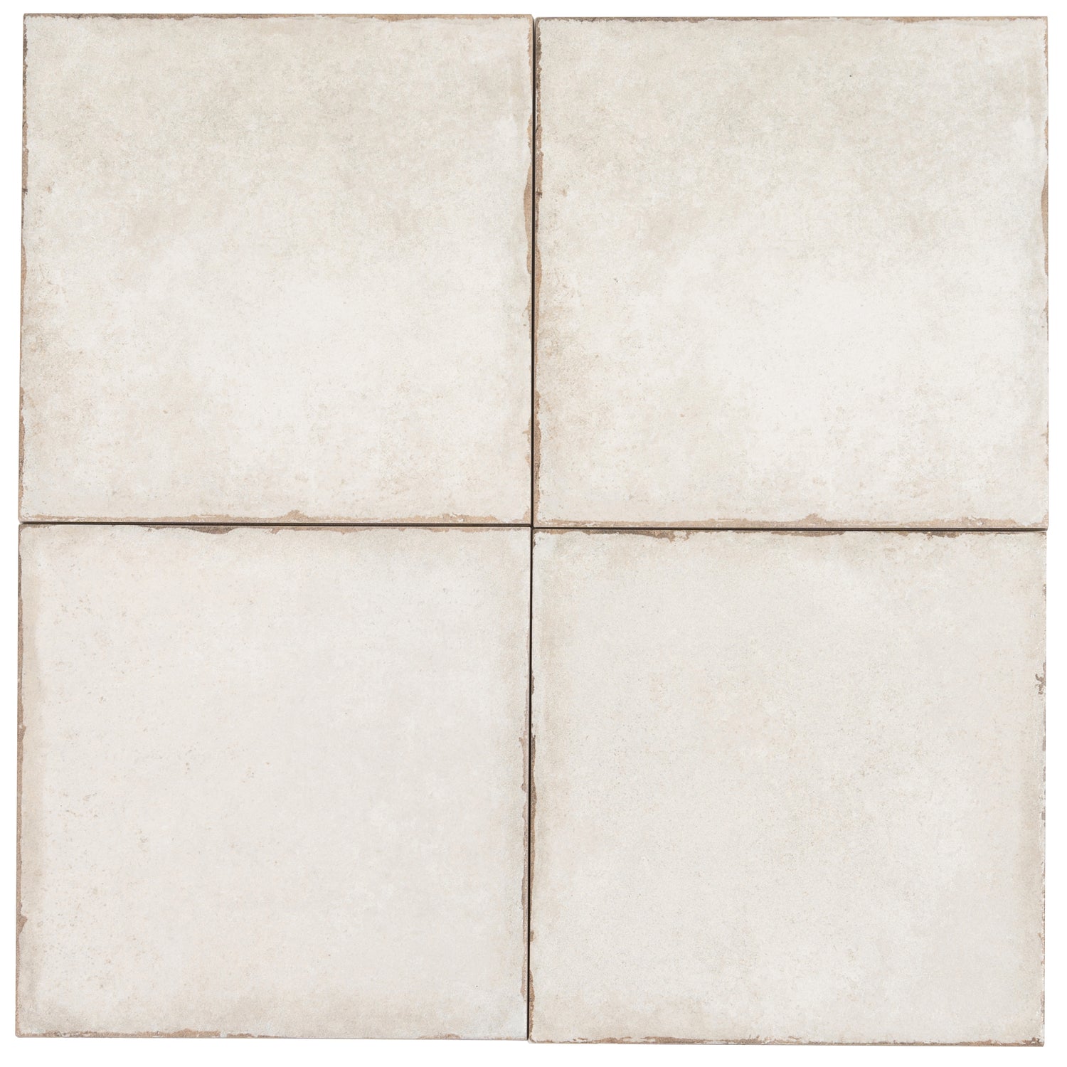 Faenza 8x8 Chalk White Porcelain Square Wall and Floor Tile (15 Pack, 6.46 sq ft/case)
