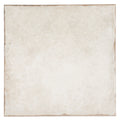 chalk white 8x8 matte porcelain tile with subtle texture and rustic edge finish