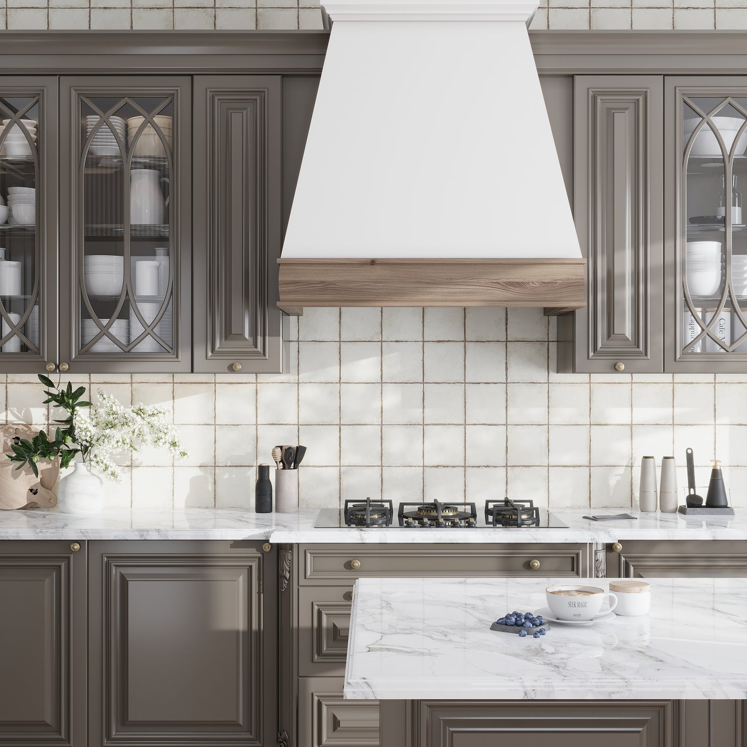 Faenza 8x8 Chalk White Porcelain Square Wall and Floor Tile (15 Pack, 6.46 sq ft/case)