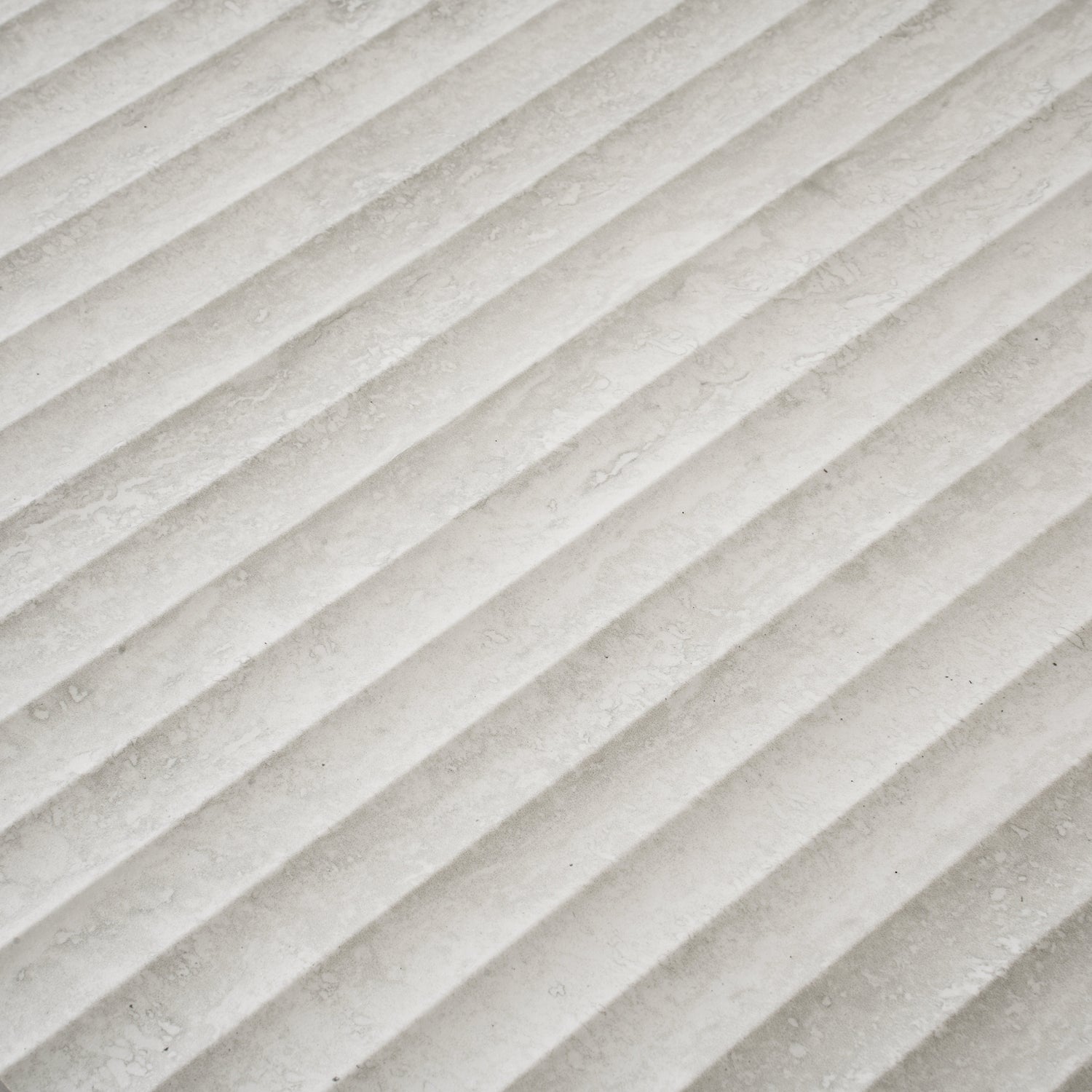 Terrain 24x48 White Beige Porcelain Large Format Fluted grooved Wall Tile (2 Pack, 15.55 sq ft/case) - Sample