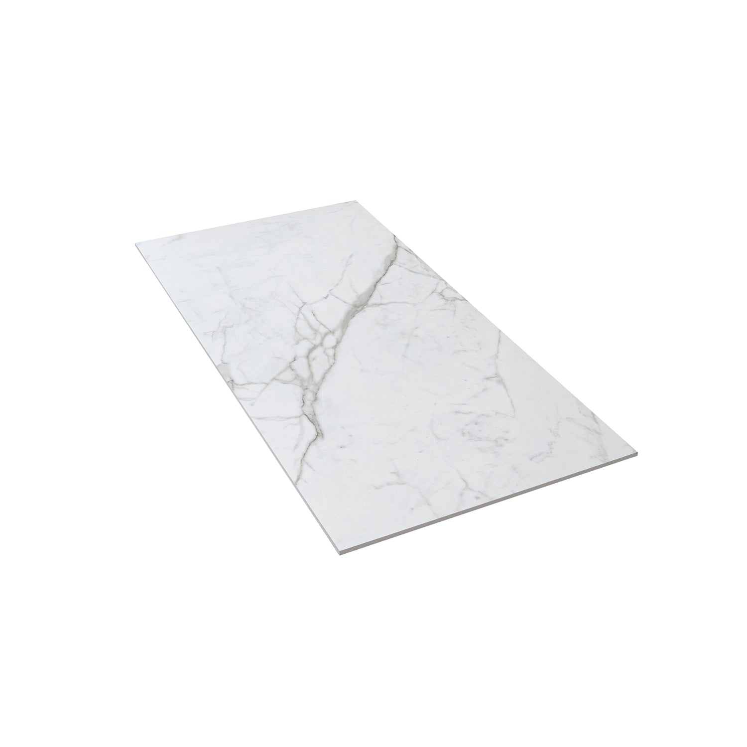 Terrain 24x48 White Gray Porcelain Large Format Veining Wall and Floor Tile (2 Pack, 15.55 sq ft/case) - Sample