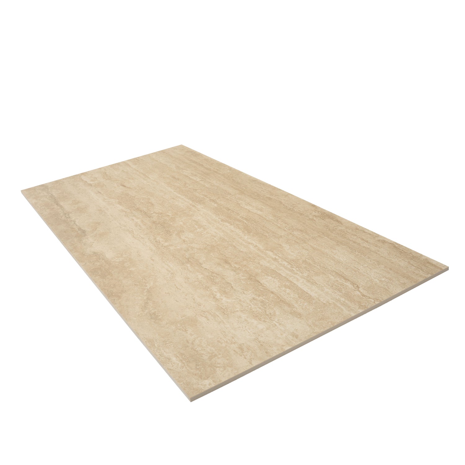 Terrain 24x48 Warm Beige Porcelain Large Format Plain Wall and Floor Tile (2 Pack, 15.55 sq ft/case) - Sample