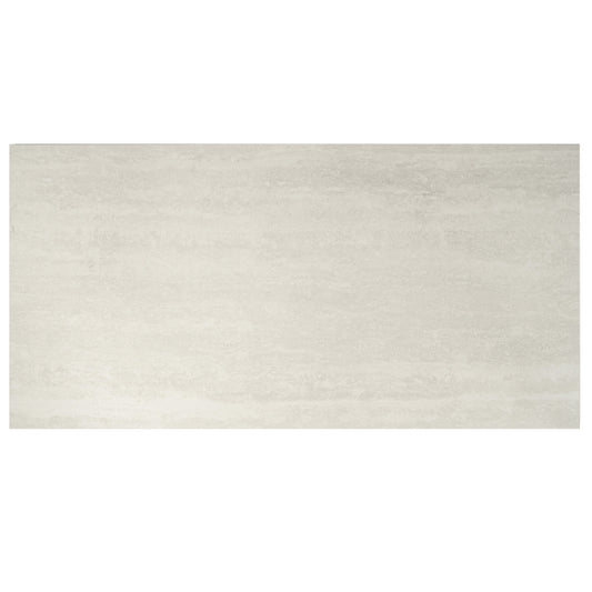 Terrain 24x48 Ivory Porcelain Large Format Plain Wall and Floor Tile (2 Pack, 15.55 sq ft/case) - Sample