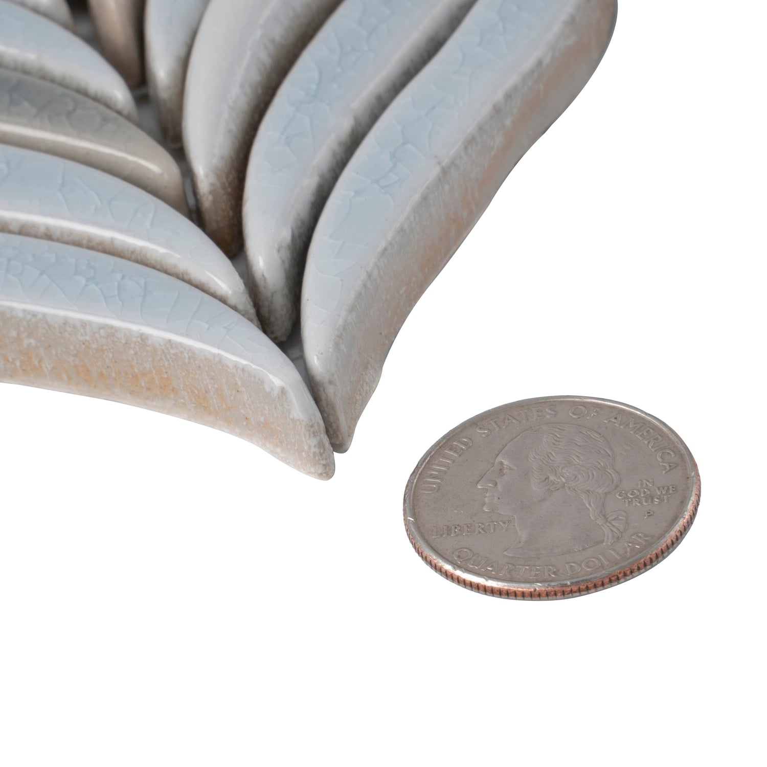 White and Blue 10x12 in. Glossy Finished Cermaic Mosaic Wall Tile (4.18 sq ft/case, 5 pack)