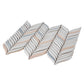 Sample - White 10x12 in. Glossy Finished Cermaic Mosaic Wall Tile (4.18 sq ft/case, 5 pack)