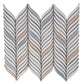 Sample - White 10x12 in. Glossy Finished Cermaic Mosaic Wall Tile (4.18 sq ft/case, 5 pack)