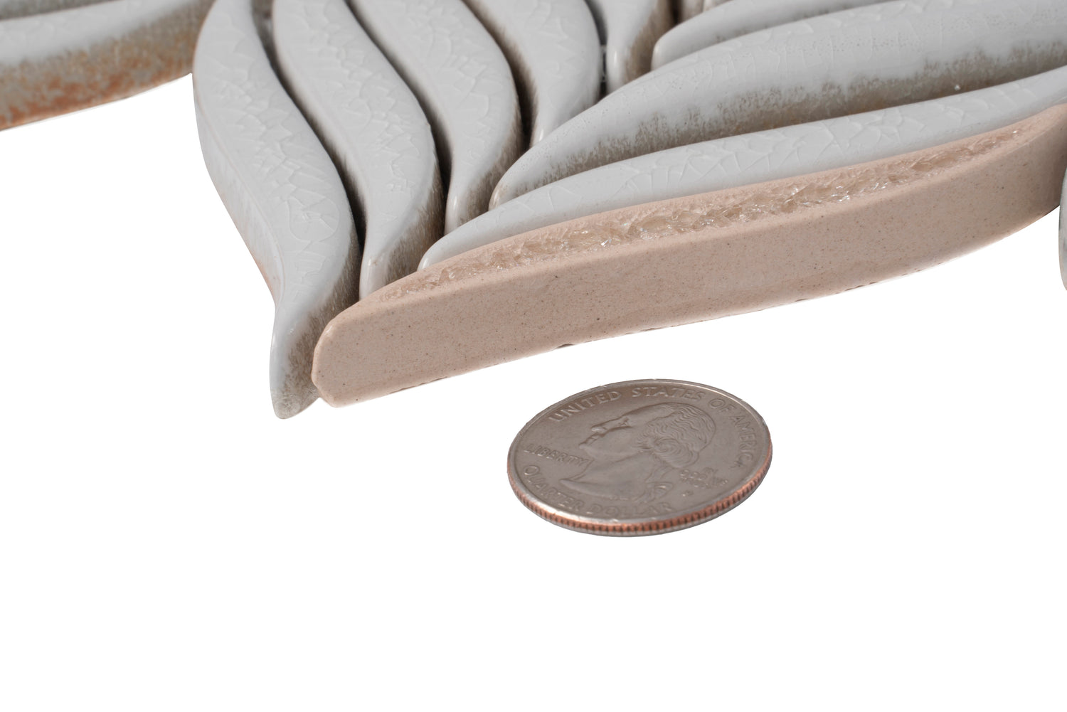 White 10x12 in. Glossy Finished Cermaic Mosaic Wall Tile (4.18 sq ft/case, 5 pack)