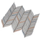 Sample - White 10x12 in. Glossy Finished Cermaic Mosaic Wall Tile (4.18 sq ft/case, 5 pack)