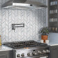Sample - White 10x12 in. Glossy Finished Cermaic Mosaic Wall Tile (4.18 sq ft/case, 5 pack)