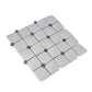 Sample - White 12x12 in. Glossy Finished Cermaic Mosaic Wall Tile (5 sq ft/case, 5 pack)