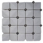 White 12x12 in. Glossy Finished Cermaic Mosaic Wall Tile (5 sq ft/case, 5 pack)