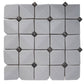 Sample - White 12x12 in. Glossy Finished Cermaic Mosaic Wall Tile (5 sq ft/case, 5 pack)
