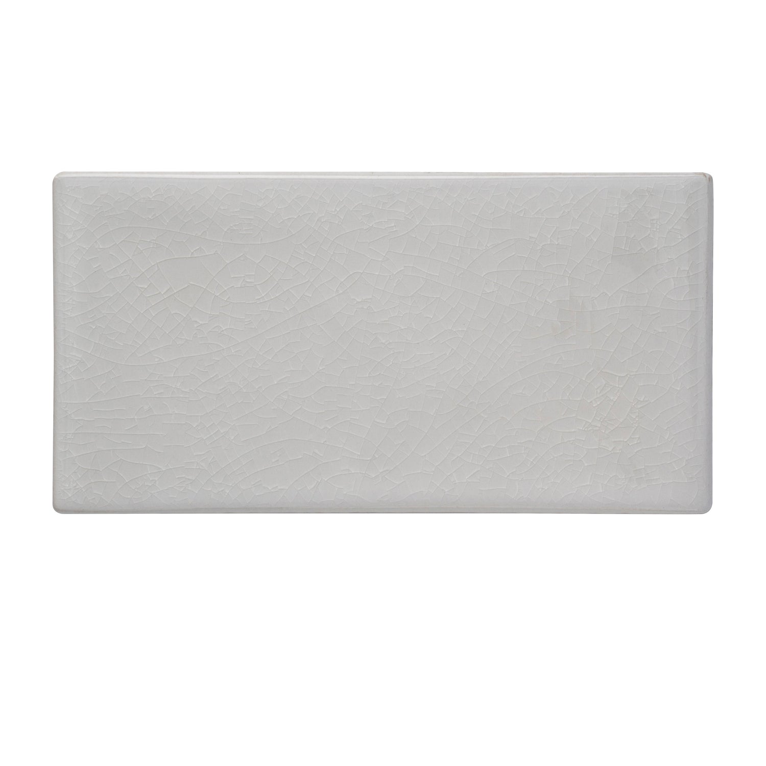 Sample - White 3x6 in. Glossy Ceramic Subway Tile (5 sq ft/case, 40 pack)