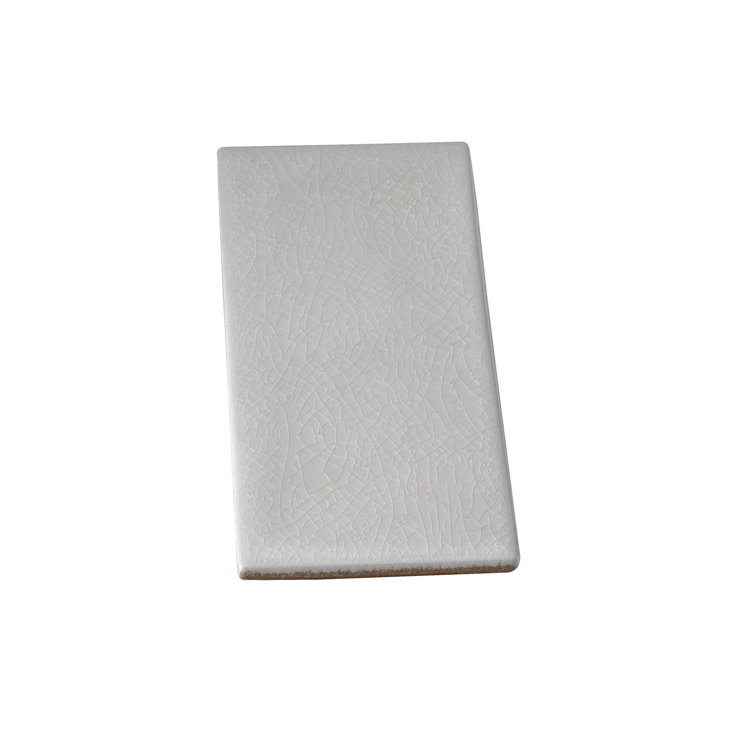 Sample - White 3x6 in. Glossy Ceramic Subway Tile (5 sq ft/case, 40 pack)