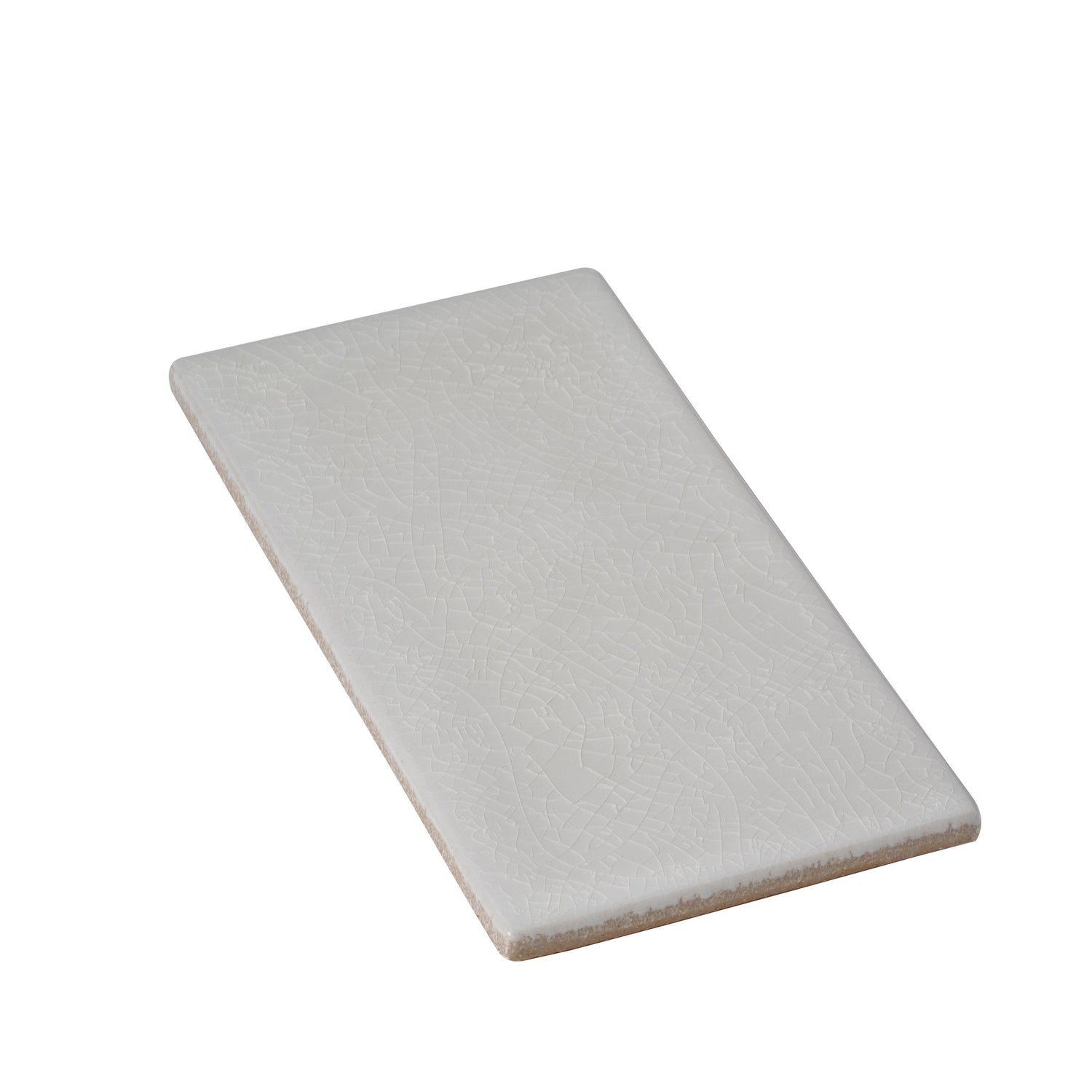 Sample - White 3x6 in. Glossy Ceramic Subway Tile (5 sq ft/case, 40 pack)