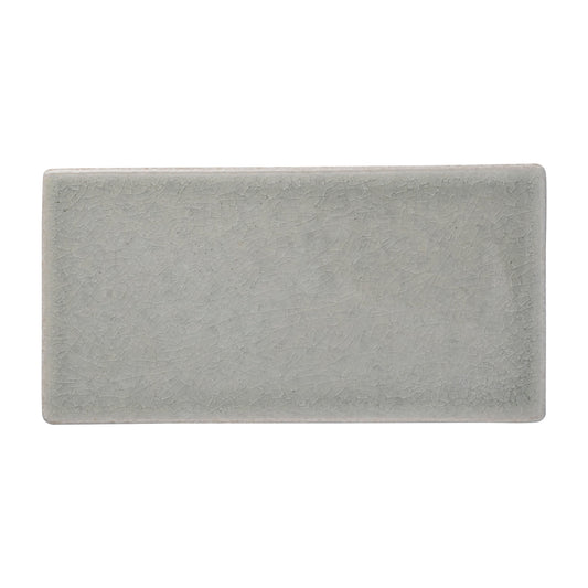Sample-Slate Blue 3x6 in. Glossy Ceramic Subway Tile (5 sq ft/case, 40 pack)