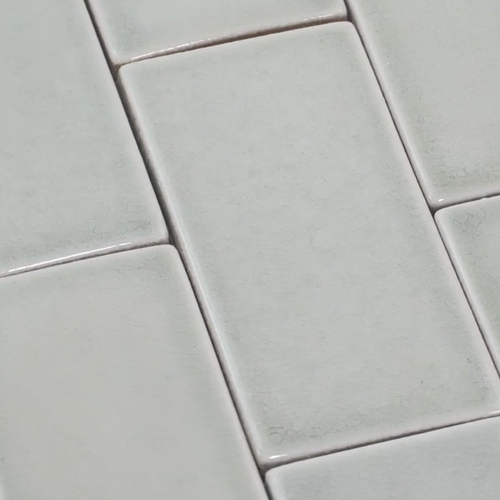 Sample - Slate Blue 3x6 in. Glossy Ceramic Subway Tile (5 sq ft/case, 40 pack)