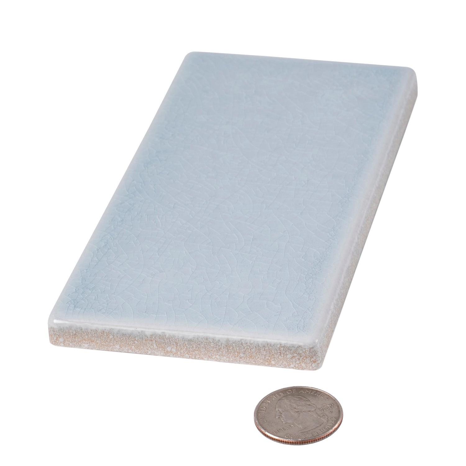 Sample - Snow White 3x6 in. Glossy Ceramic Subway Tile (5 sq ft/case, 40 pack)