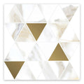 Sample - White Gold 10x11 Matte Triangle Porcelain Mosaic Tile (11 pack, 8.58 sq ft/case)