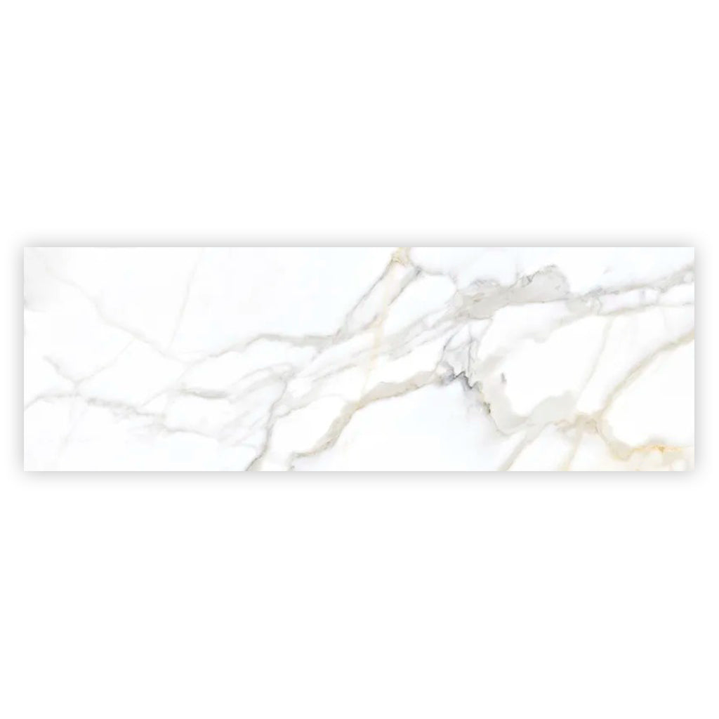 Strata 15.75 in. x 47.25 in. Matte Soft White Ceramic Large Format Wall and Floor Tile (15.5 sq ft/case) - 3 Pack