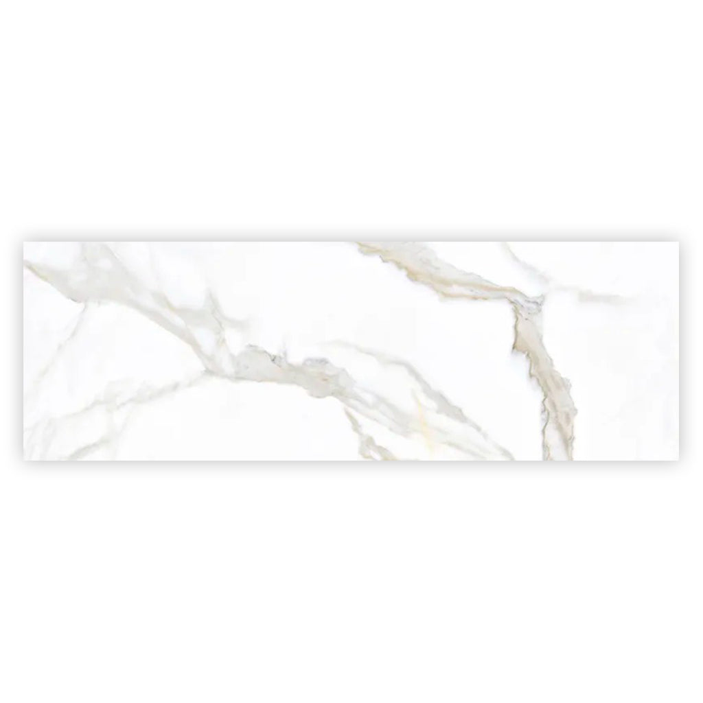 Strata 15.75 in. x 47.25 in. Matte Soft White Ceramic Large Format Wall and Floor Tile (15.5 sq ft/case) - 3 Pack