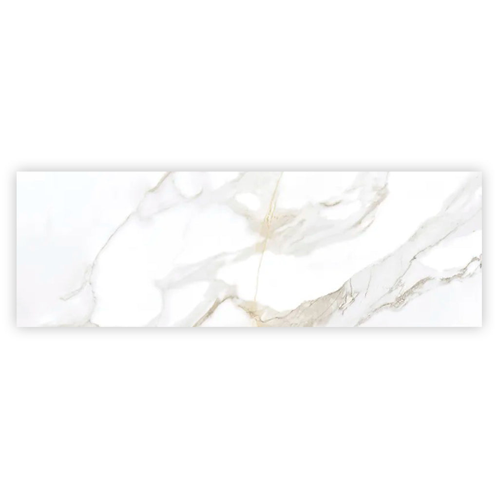 Strata 15.75 in. x 47.25 in. Matte Soft White Ceramic Large Format Wall and Floor Tile (15.5 sq ft/case) - 3 Pack