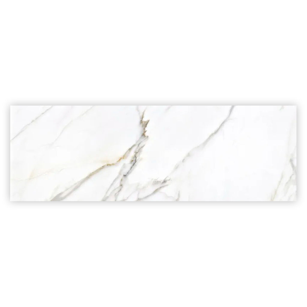 Strata 15.75 in. x 47.25 in. Matte Soft White Ceramic Large Format Wall and Floor Tile (15.5 sq ft/case) - 3 Pack